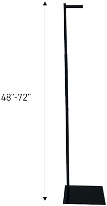 SSWBasics Adjustable Black Clothes Stand - Single Arm