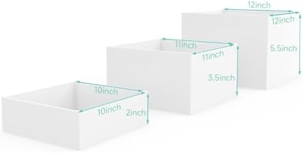 Laumffon Acrylic Cube Buffet Risers 6Pcs