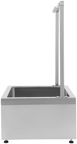 LOYALHEARTDY Stainless Steel Floor Mop Sink with Tool Rack