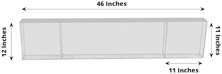 Balsa Circle 46x12 Clear Plexiglass Connector Plate for Display Stands