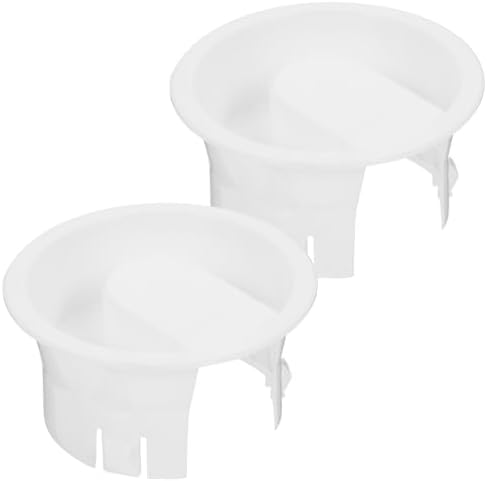 2pcs White Plastic Pitcher Lids Replacement Covers for Beverage Jugs