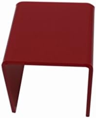 FixtureDisplays One Riser Combo 8 Inch Cube 3 Sided Red Acrylic Display Pedestal