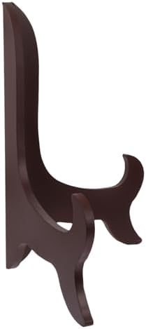 Wooden Plate Display Stand 10 Inch Adjustable Height Easel for Home Decor and Tea Ceremony