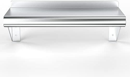AmGood 8 X 16 Stainless Steel Wall Shelf NSF Certified