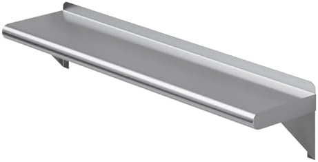 AmGood 8 In x 36 In Stainless Steel Wall Shelf