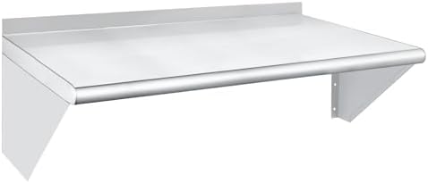 HARDURA 18 x 36 Stainless Steel Wall Shelf 340lb