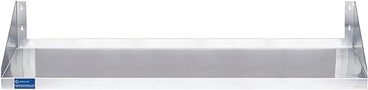 Premium Stainless Steel Wall Shelf with Side Guards 1