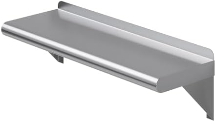 AmGood 8inx24in Stainless Steel Wall Shelf Commercial Grade