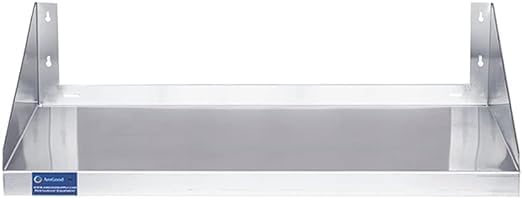 Premium Stainless Steel Wall Shelf with Side Guards
