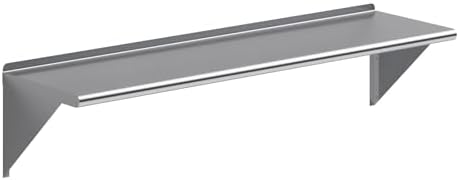 AmGood Heavy Duty Stainless Steel Wall Shelf with 50 Sizes