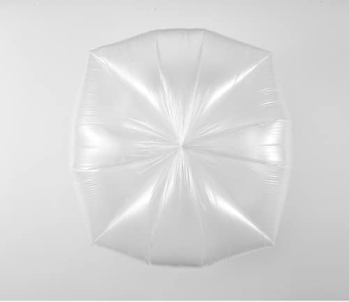 TYPLASTICS 45-48 Gallon Clear Trash Can Liners 200 Pack