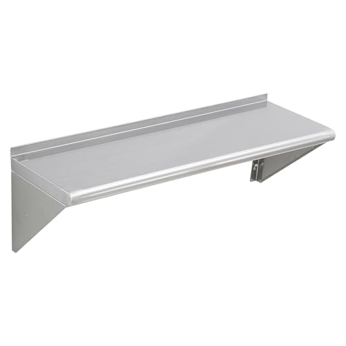 VEVOR 12 In x 36 In Stainless Steel Wall Shelf