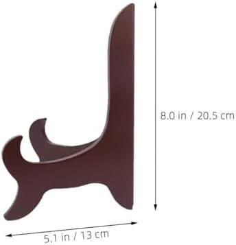 2pcs Adjustable Wooden Plate Display Stand for Home and Office Use