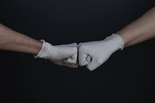 Inspire Exam Grade Vinyl Gloves Medium 100 Count White