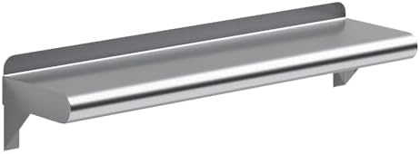 AmGood 6 x 24 Stainless Steel Wall Shelf NSF Approved