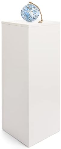 Displays2go Rectangular Retail Pedestal White