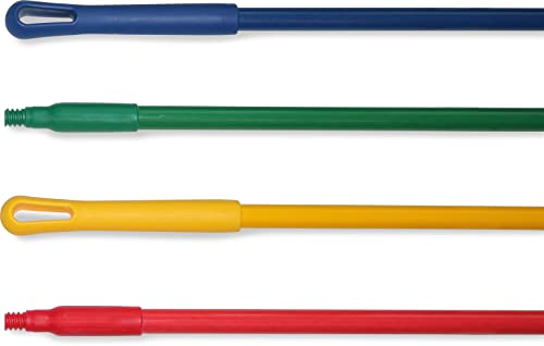SPARTA 41225EC04 Fiberglass Broom Handle Yellow 48 Inches