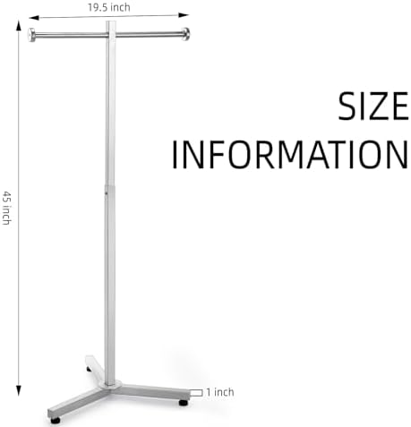 Blulu Heavy Duty Shopping Bag Rack 45 Inch Silver
