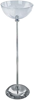 Azar Displays 675 D x 14 Dia Single Bowl Floor Display on 10 Dia Metal Base