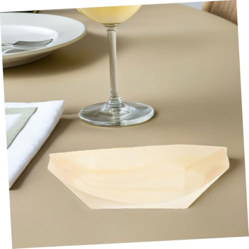 150pcs Disposable Wooden Sushi Boat Serving Tray