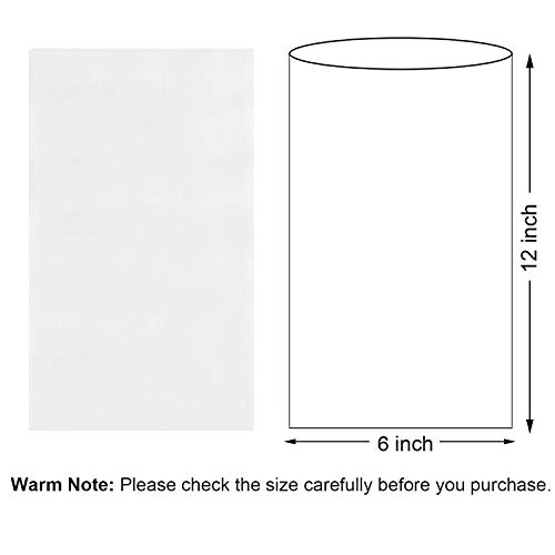 Morepack Shrink Wrap Bags 100 Pcs 6x12 Inches Clear PVC Heat Shrink Wrap for Packaging