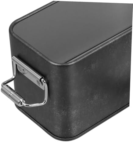 Vintage Tin Storage Box with Lid for Cookies Candies and Biscuits