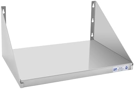 HALLY Stainless Steel Microwave Shelf 18x24 185 lb