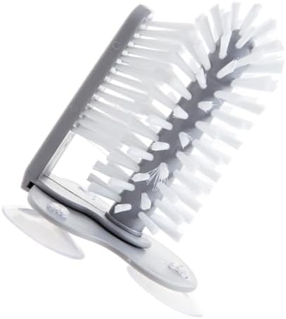 1pc Detachable Glass Cup Brush with Rotating Bristles for Easy Cleaning and Wall Mount Storage