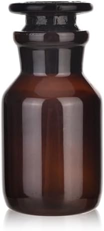 Amber Glass Reagent Bottle With Ground Stopper 125ML