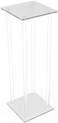 Clear Acrylic Display Riser 24 Inch Tall Pedestal Stand