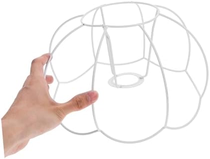 Vintage Iron Wire Pumpkin Lampshade Holder DIY Table Lamp Frame