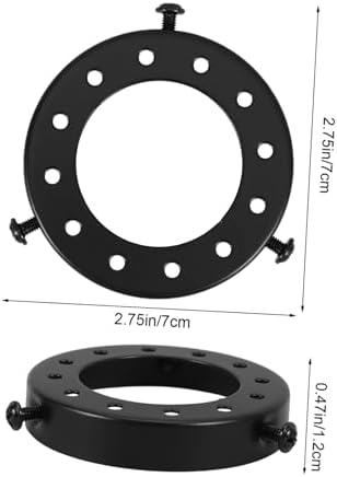 Mikikit 2pcs Ceiling Light Fixture Lamp Shade Ring Adapter for Socket Replacement