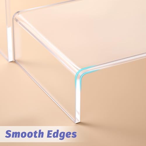 6 Pack Clear Acrylic Display Stands for Cupcakes Perfumes Toys Jewelry and More