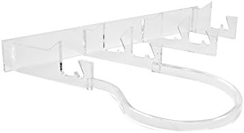 Roberts 5 Piece Dinnerware Display Stand Clear Acrylic Modern Style