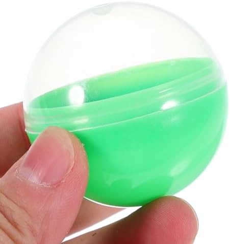 50pcs Vending Machine Refill Balls 45mm Transparent Plastic Fillable Capsules