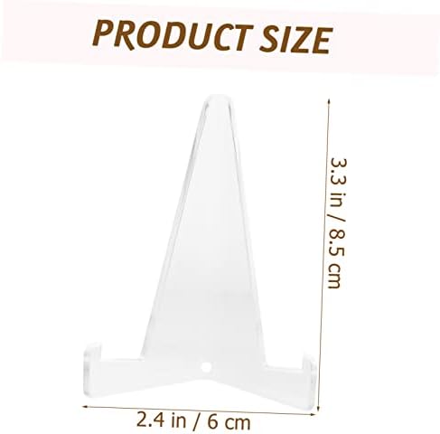 Cabilock 22Pcs Acrylic Easel Stand for Plates Photos Artworks Home Decor Display