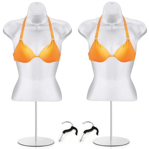Geetery 2 Piece Female Mannequin Torso with Stand and Hanging Hook