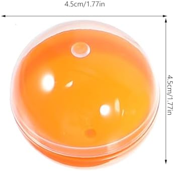 50pcs Vending Machine Refill Balls 45mm Transparent Plastic Fillable Capsules