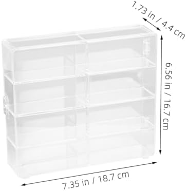 COHEALI 2Pcs Miniature Display Case Stand for Model Cars and Collectibles