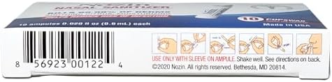 Nozin Nasal Sanitizer Antiseptic Popswab 10ct Pack