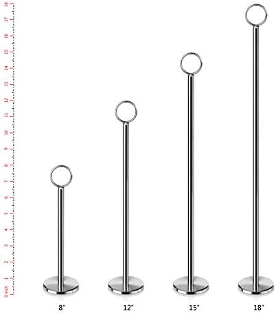 New Star Foodservice 23336 Ring Clip Table Number Holder Set of 12