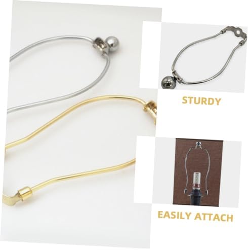 4pcs Lamp Shade Holder Gold Support Bracket for Floor Table Lamps and Lightweight Design for Crystal and Horn 1