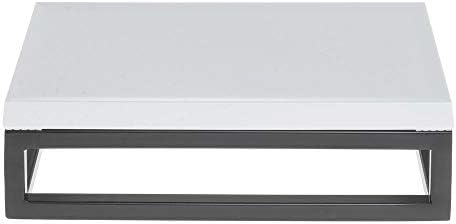 HUBERT Black Display Riser with White Top 3 15 Inch