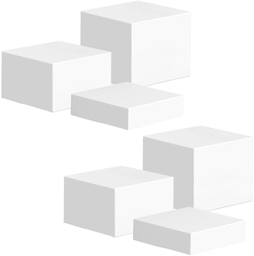 6-Pack Acrylic Display Risers for Desserts and Collectibles