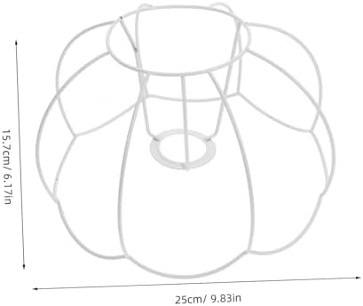 Vintage Iron Wire Pumpkin Lampshade Holder DIY Table Lamp Frame