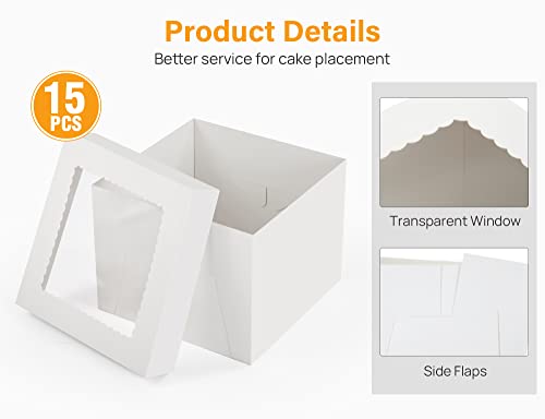 Kootek 15pcs Cake Boxes with Window