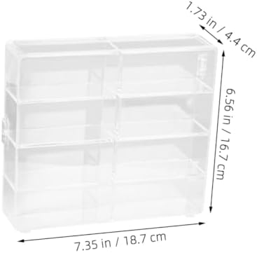 Modern Acrylic Model Car Display Stand with 8 Compartments