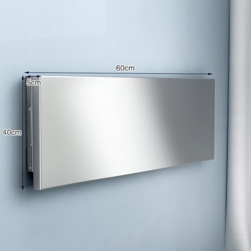 236 x 16 Inch Stainless Steel Folding Wall Shelf
