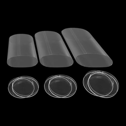 3PCS Clear Cylinder Display Stands for Parties