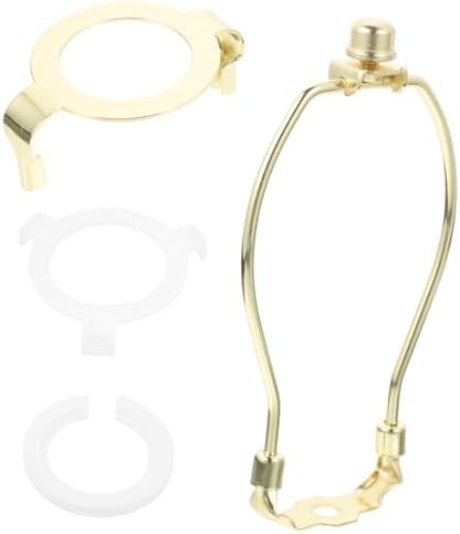 Jojofuny 2sets Heavy Duty Lamp Harp Adapter for Standard Bases and Sturdy Construction